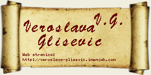 Veroslava Glišević vizit kartica
